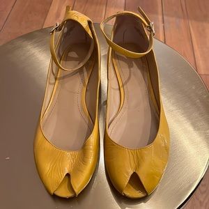 Nine West peep toe flats
